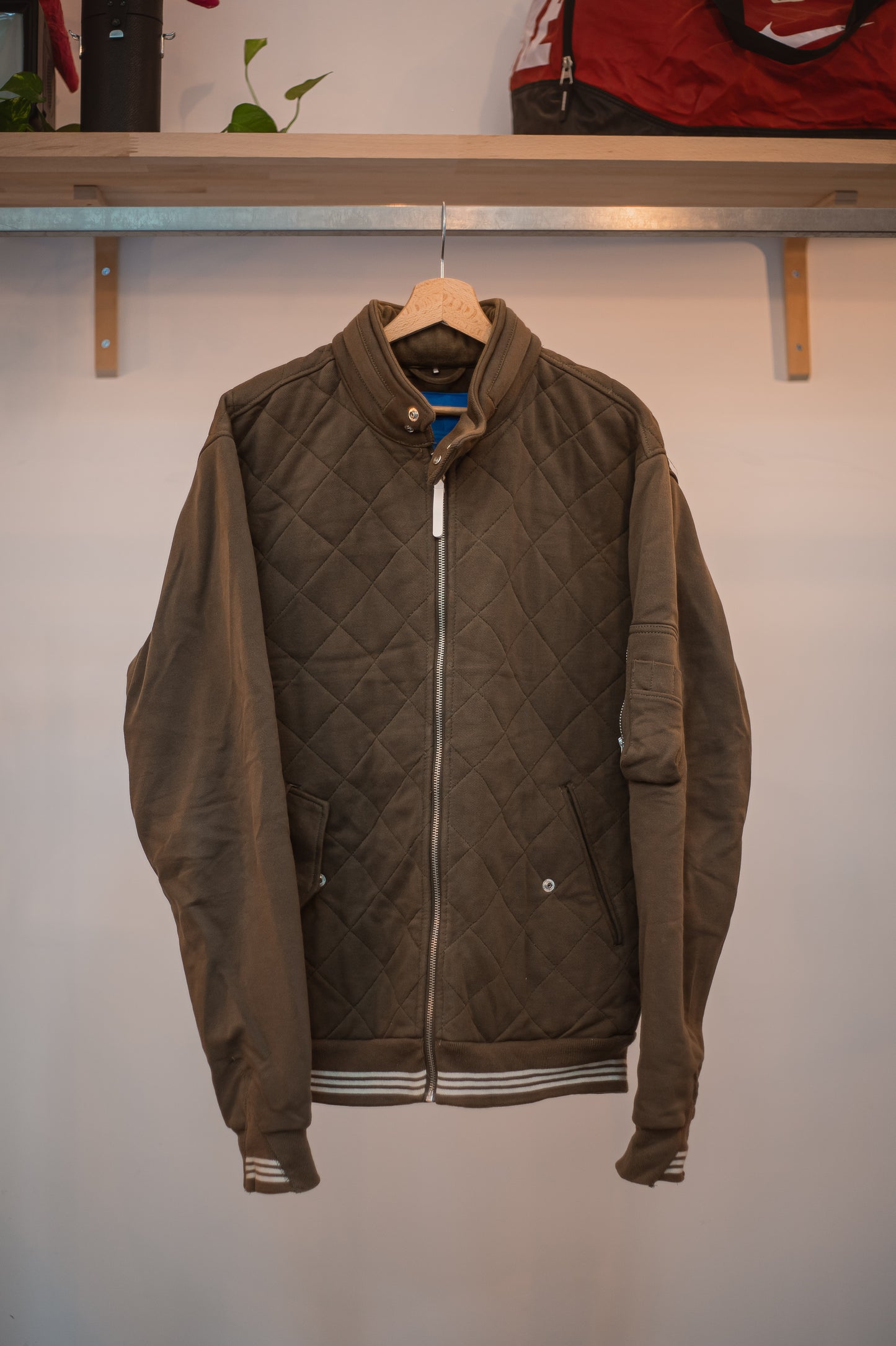 Adidas Quilted Bomber Jacket
