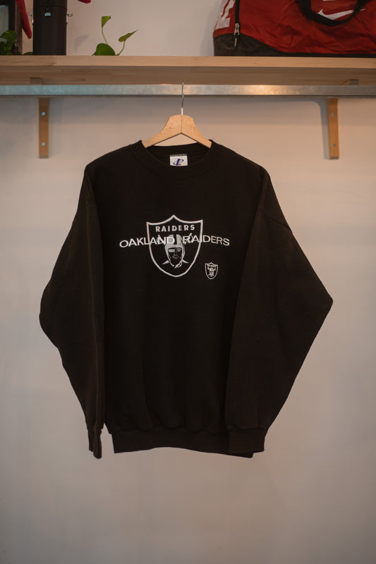 No Brand Oakland Raiders Crewneck