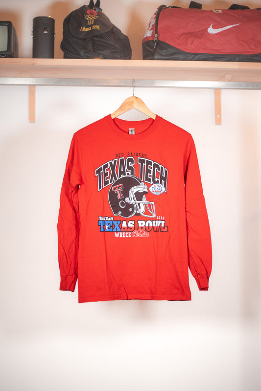 Gildan Ultra Cotton Red Rivers Texas Tech Long Sleeve T-shirt