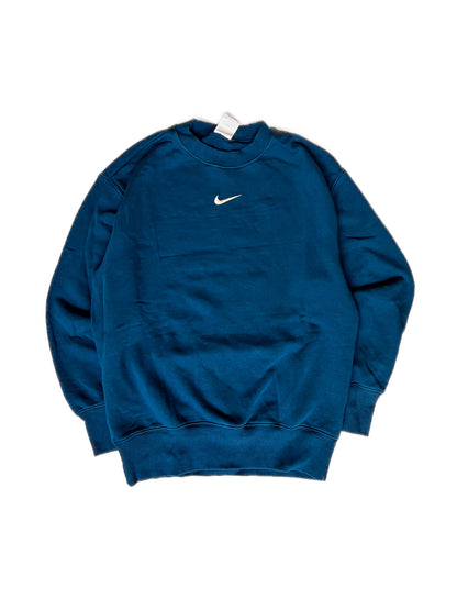 Black Hoodie with Central Swoosh