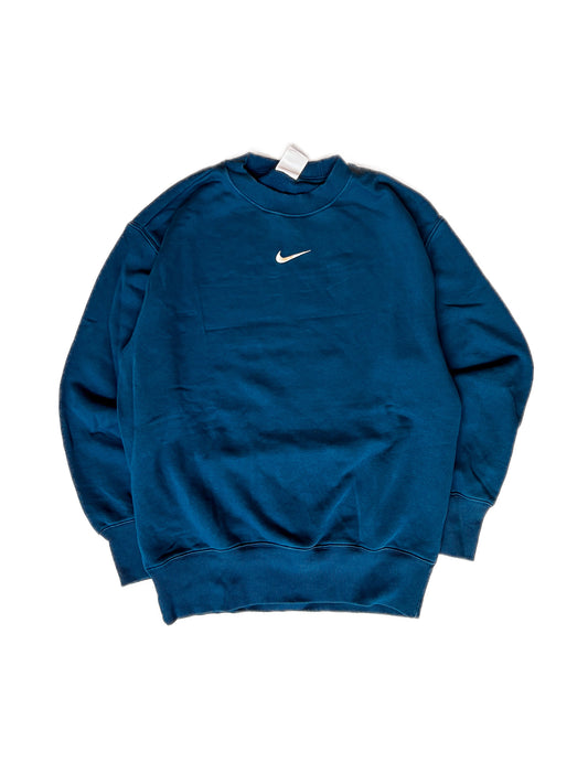 Black Hoodie with Central Swoosh