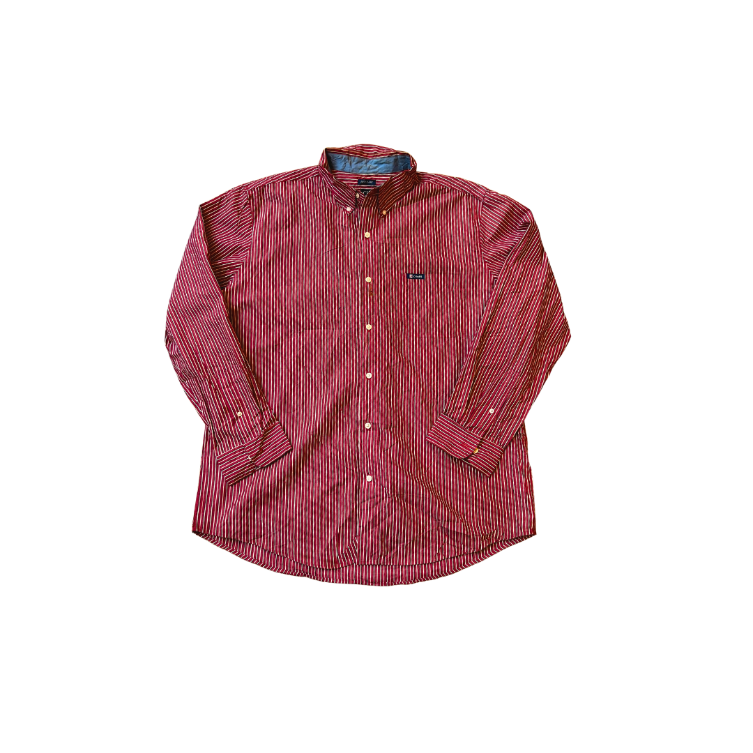 CHAPS Red Striped Shirt