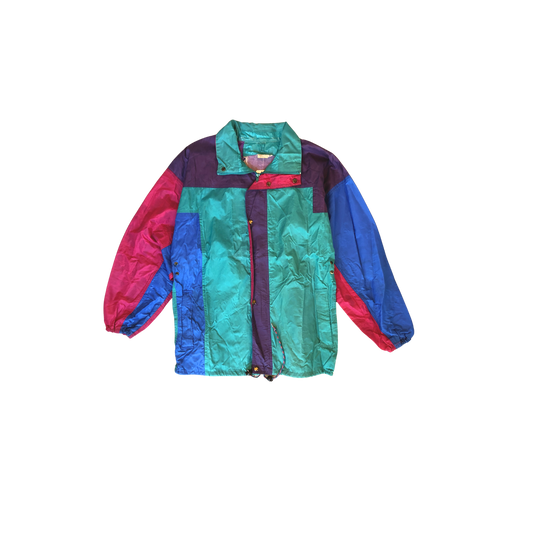 Vintage Multicolor Waxed Raincoat